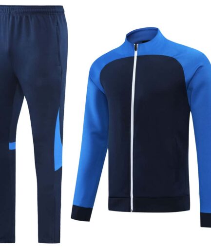Navy Blue Training Tracksuit Set - Style B (S-2XL)