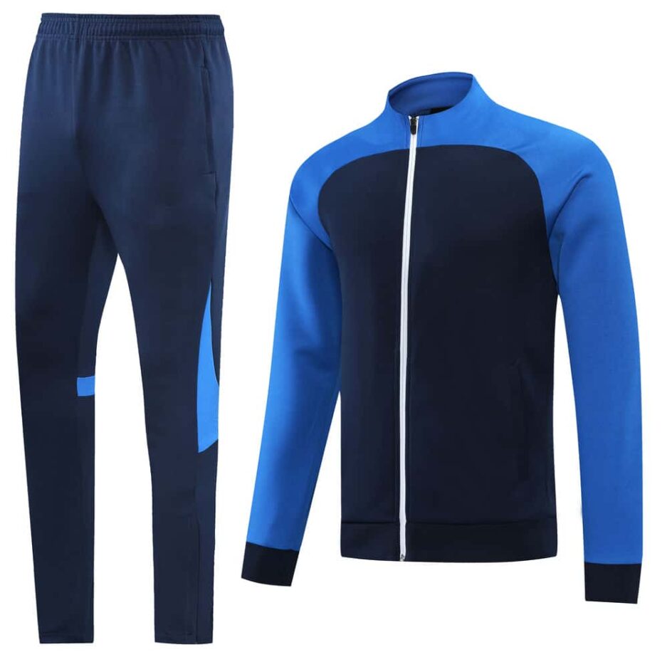 Navy Blue Training Tracksuit Set - Style B (S-2XL)