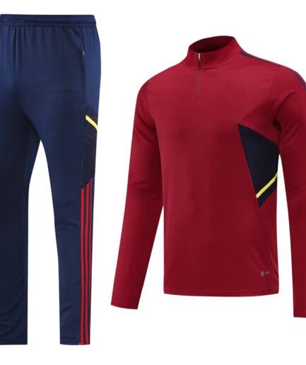 Maroon Training Tracksuit Set - Style A (S-2XL)