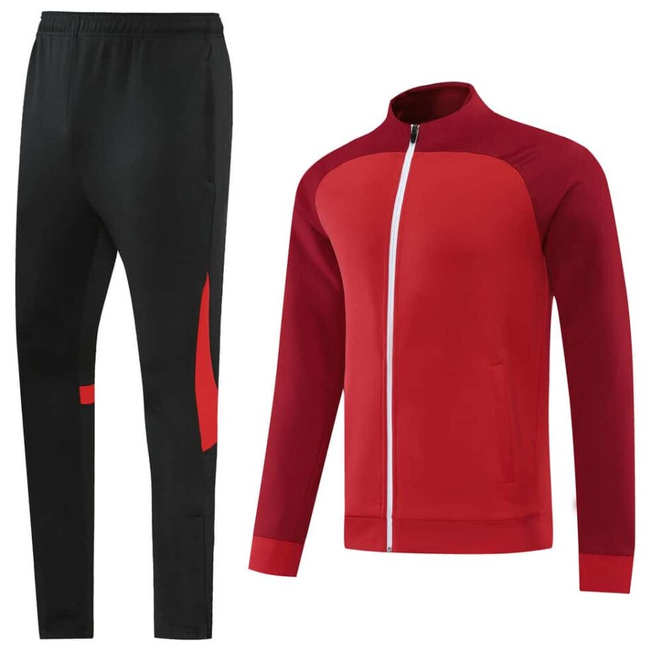 Maroon Training Tracksuit Set - Style B (S-2XL)