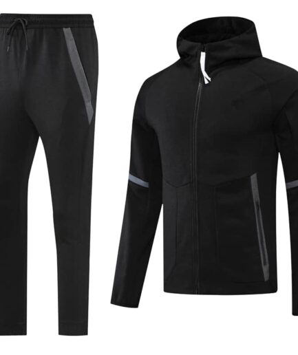 Black Training Tracksuit Set - Style A (S-2XL)