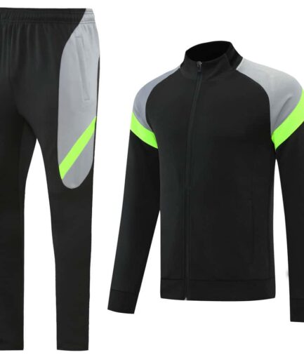 Black & Grey Training Tracksuit Set - Style C (S-2XL)