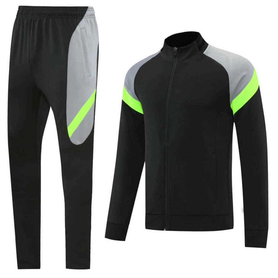 Black & Grey Training Tracksuit Set - Style C (S-2XL)
