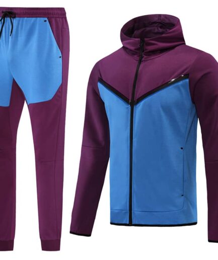 Purple Blue Training Tracksuit Set - Style A (S-2XL)