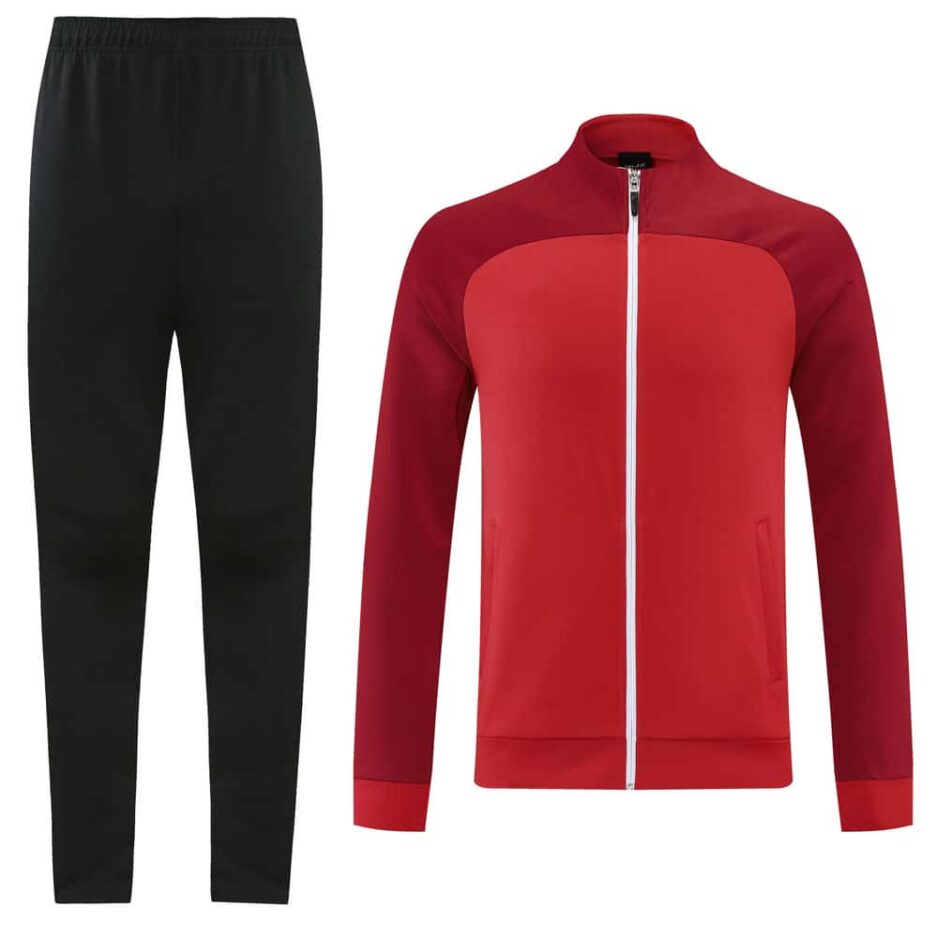 Maroon Training Tracksuit Set - Style B (S-2XL) - 图片 7