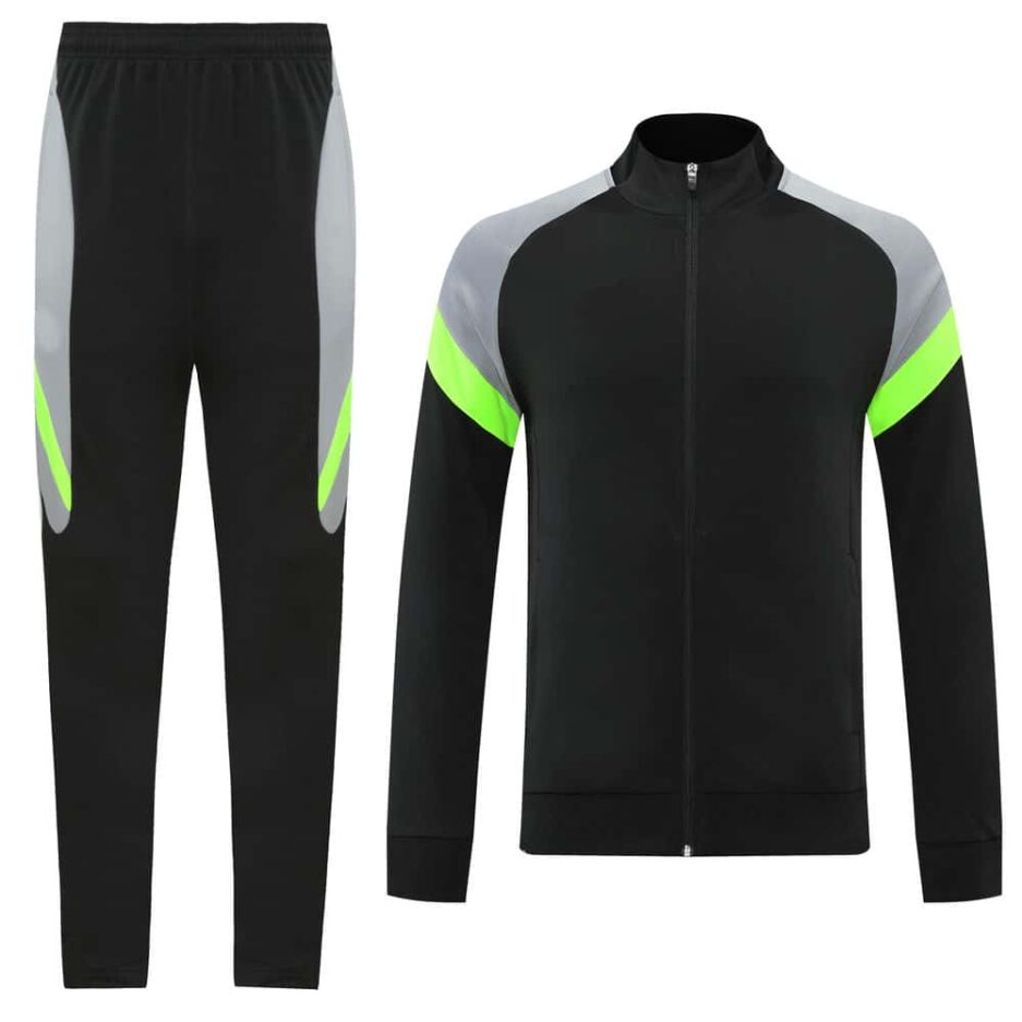 Black & Grey Training Tracksuit Set - Style C (S-2XL) - 图片 8