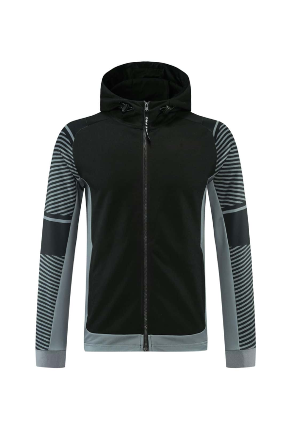 Black Grey Training Tracksuit - Style D - Image 6