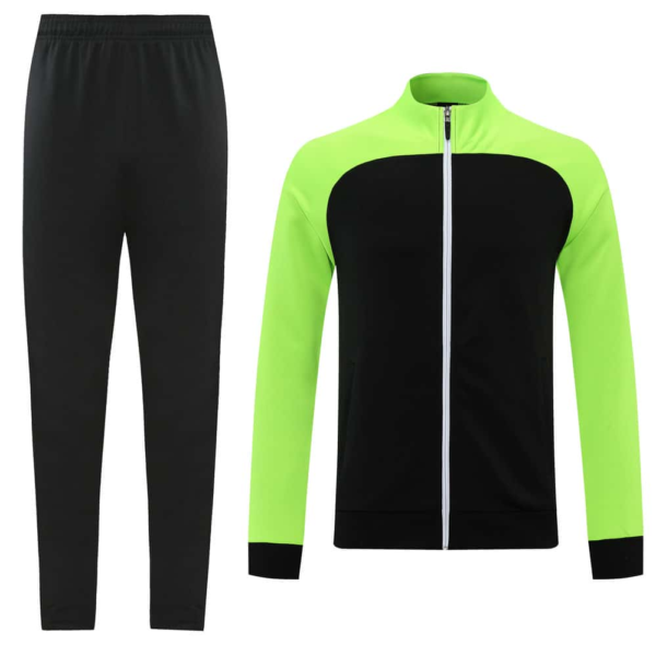 Black Green Training Tracksuit - Style D - Image 7
