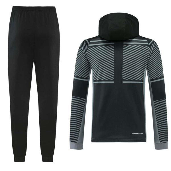 Black Grey Training Tracksuit - Style D - Image 7