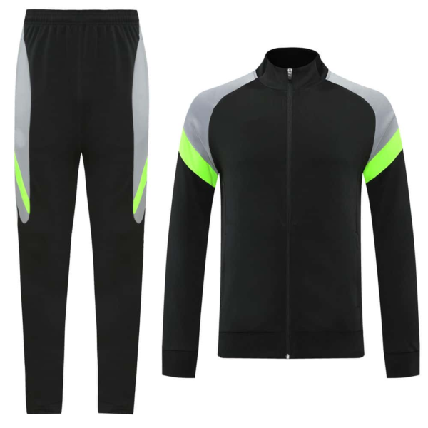 Black Grey Training Tracksuit - Style C - Image 8
