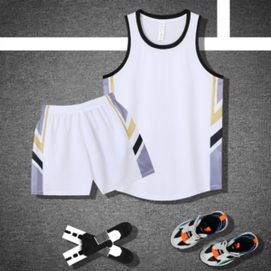 White Arrow Panel Basketball Set