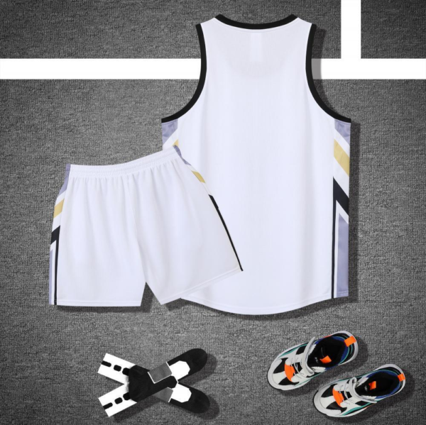 White Arrow Panel Basketball Set - Image 2