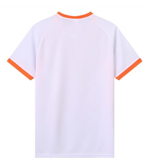 White Orange Geometric Gradient Jersey - Image 2
