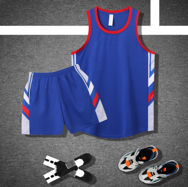 Blue Arrow Panel Basketball Set