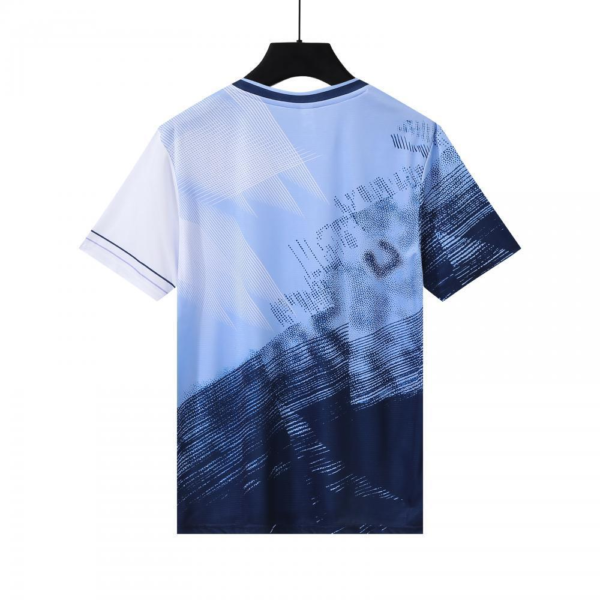 Light Blue Navy Abstract Jersey - Image 2