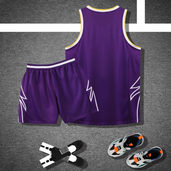 Purple Lightning Panel Basketball Set - Image 2
