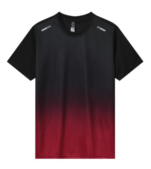 Black Red Gradient Jersey