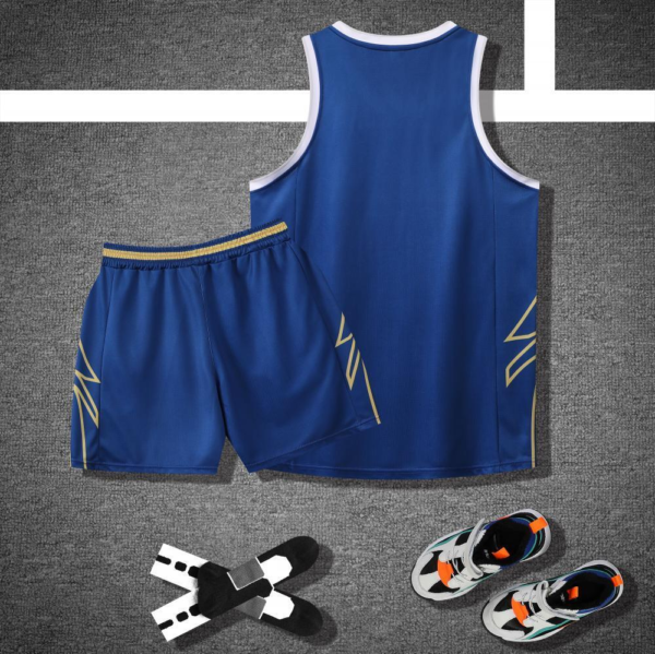 Royal Blue Lightning Panel Basketball Set - Image 2
