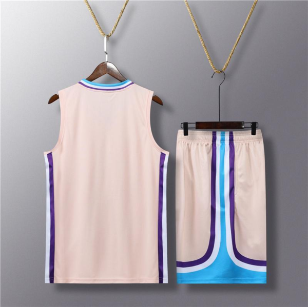 Beige Retro Stripe Basketball Set - Image 2