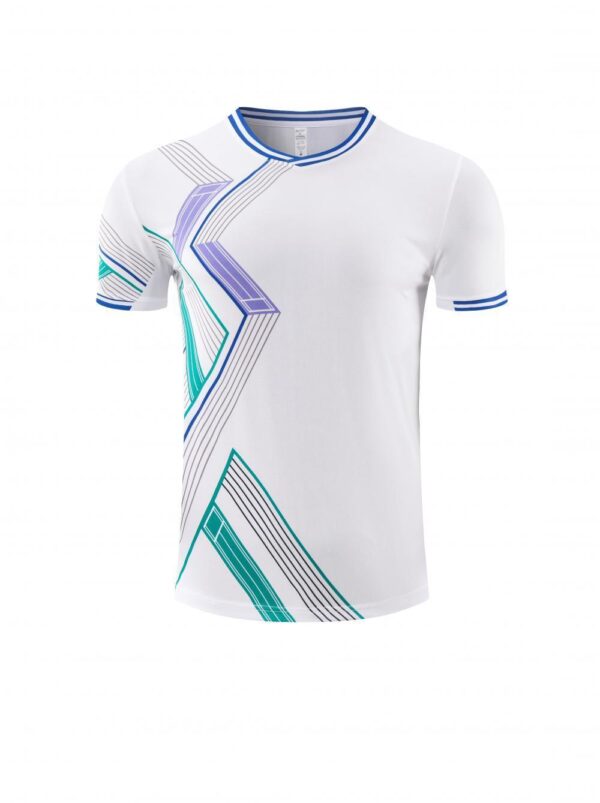 White Green Line Training Jersey
