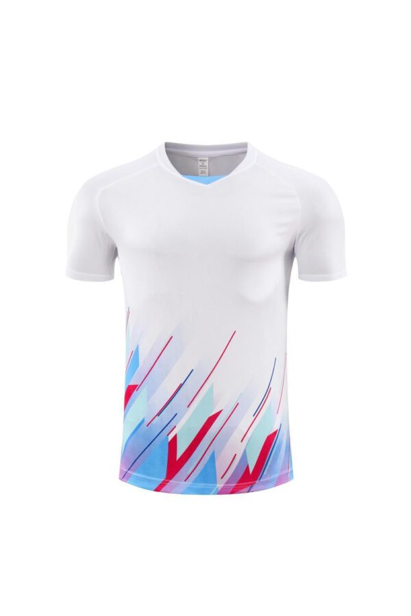 White Blue Red Streak Training Jersey