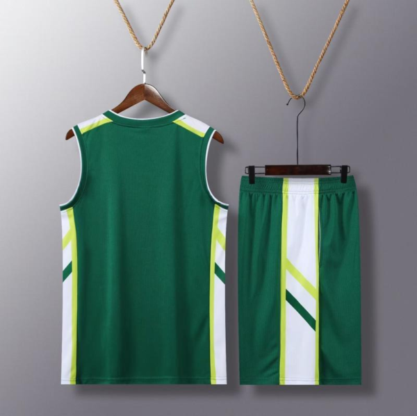 Green Side Stripe Basketball Set - Image 2
