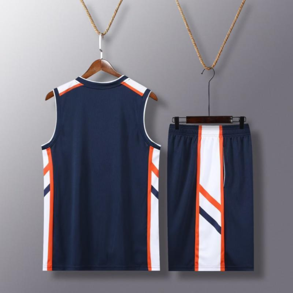 Navy Side Stripe Basketball Set - Image 2