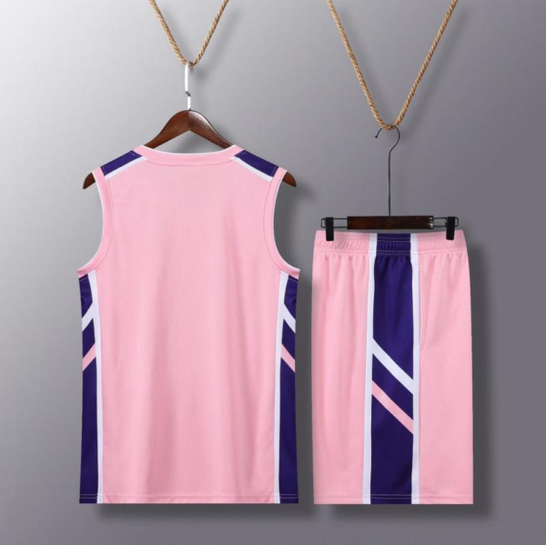 Pink Side Stripe Basketball Set - Image 2
