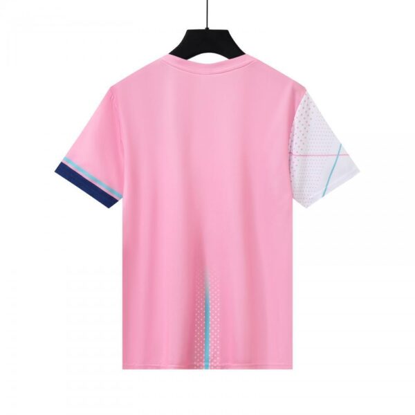 White Pink Geometric Training Jersey - Image 2