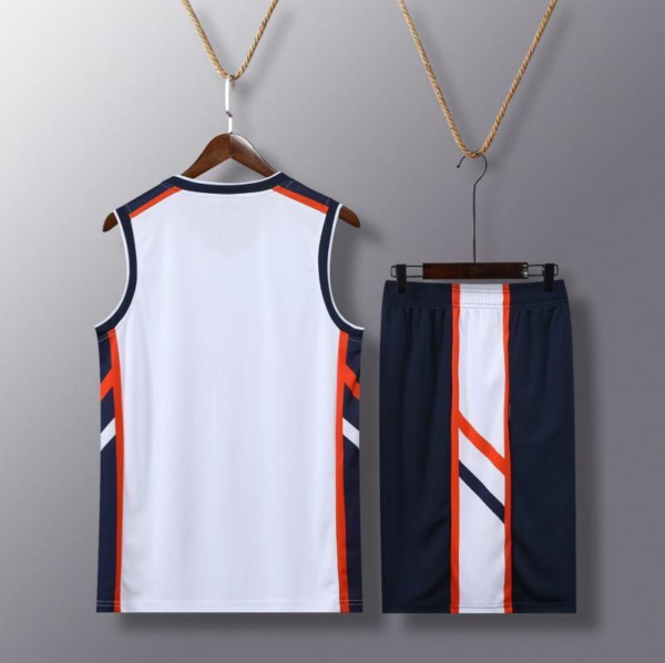 White Side Stripe Basketball Set - Image 2