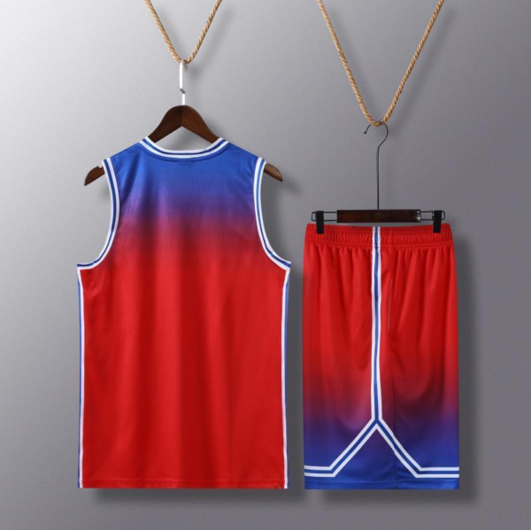 Red Blue Gradient Basketball Set - Image 2