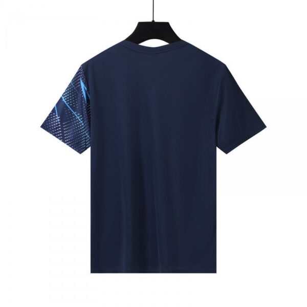 Navy Blue Lightning Print Training Jersey - Image 2