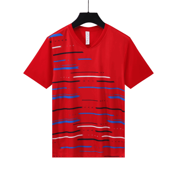 Red Stripe Pattern Training Jersey