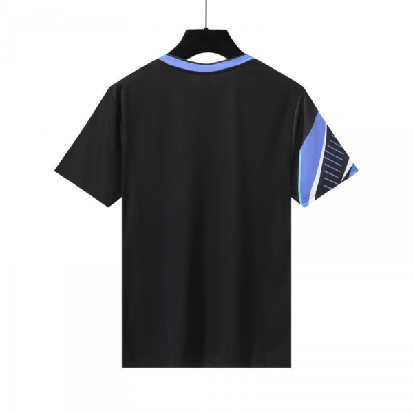 Black Blue Lightning Pattern Training Jersey - Image 2