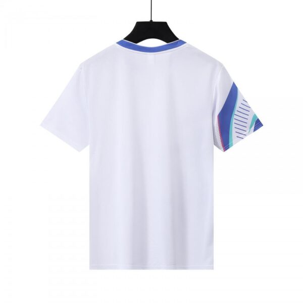White Blue Lightning Pattern Training Jersey - Image 2
