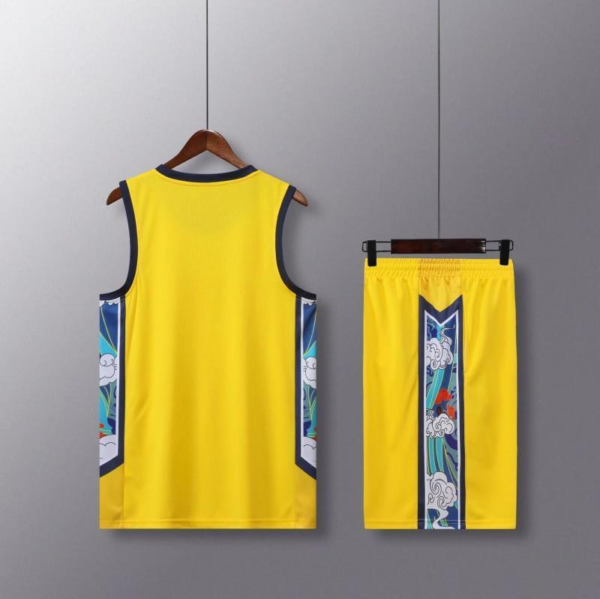 Yellow Cloud Wave Basketball Set - Image 2