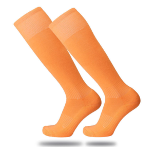 Kids Orange Energy Football Socks